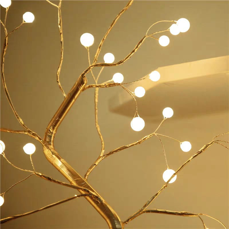led copper light bedroom light