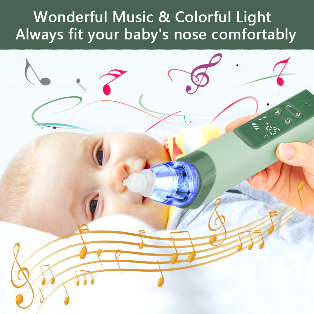 nasal suction device charging electric nasal suction device with three levels of suction music lights baby cleaning nasal mucus