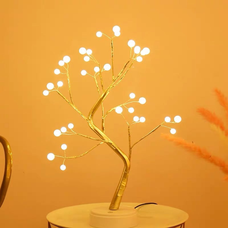 led copper light bedroom light