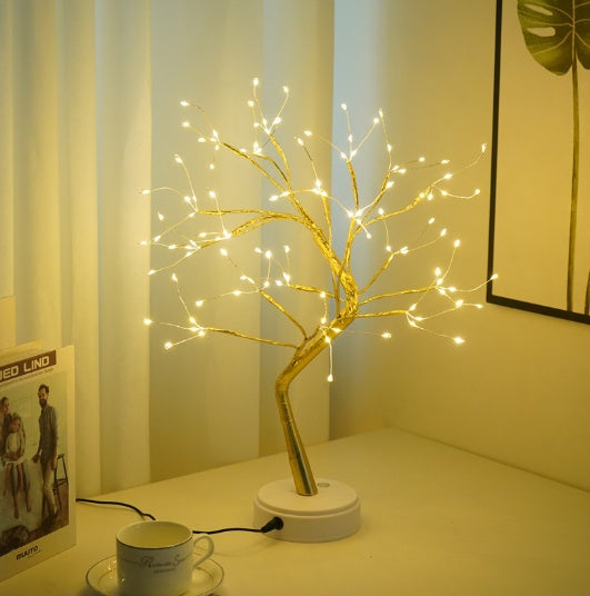 led copper light bedroom light